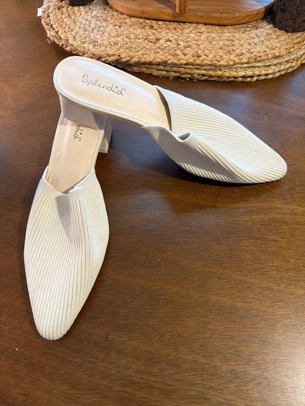 3 for $9 Splendid gray fabric mules 8.5 564